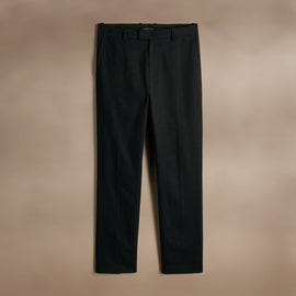 Cashmere Touch Twill Trouser in Black | James Perse Los Angeles FLAT