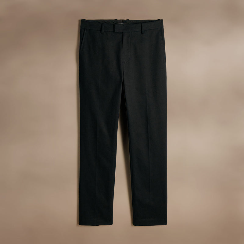 Cashmere Touch Twill Trouser in Black | James Perse Los Angeles FLAT