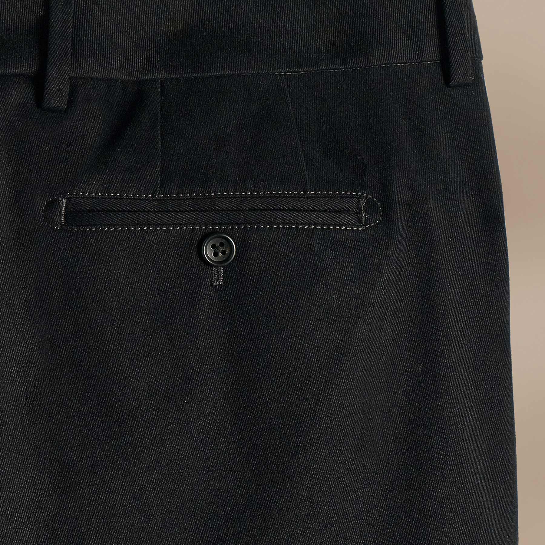 Cashmere Touch Twill Trouser in Black | James Perse Los Angeles FLAT