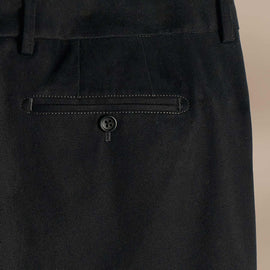 Cashmere Touch Twill Trouser in Black | James Perse Los Angeles FLAT