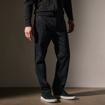Cotton Soft Twill Pants（Cashmere Touch Twill Trouser - Black  