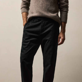 Cashmere Touch Twill Trouser in Black | James Perse Los Angeles