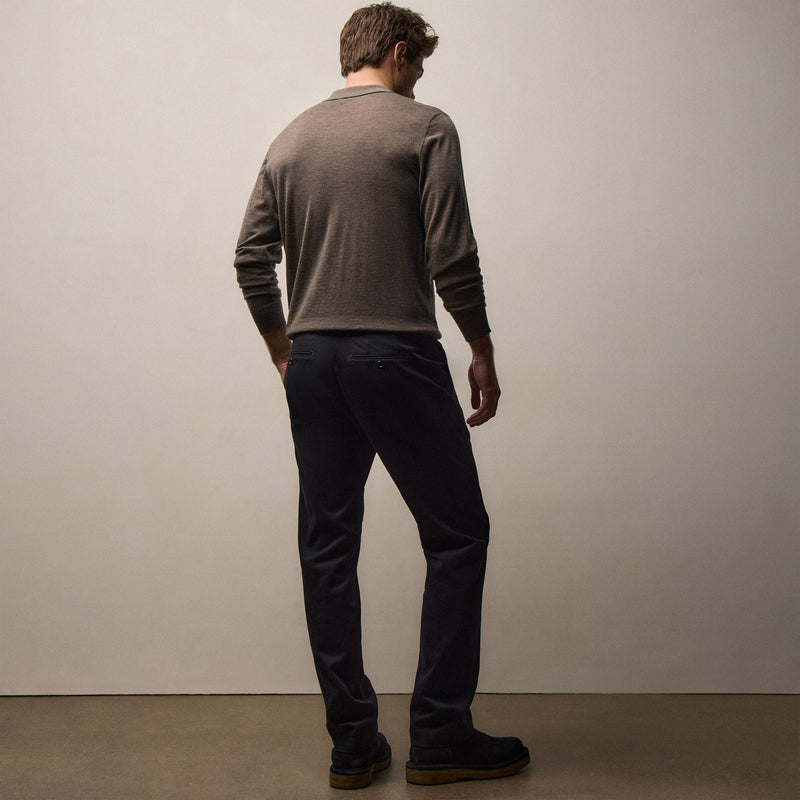 Cashmere Touch Twill Trouser in Black | James Perse Los Angeles