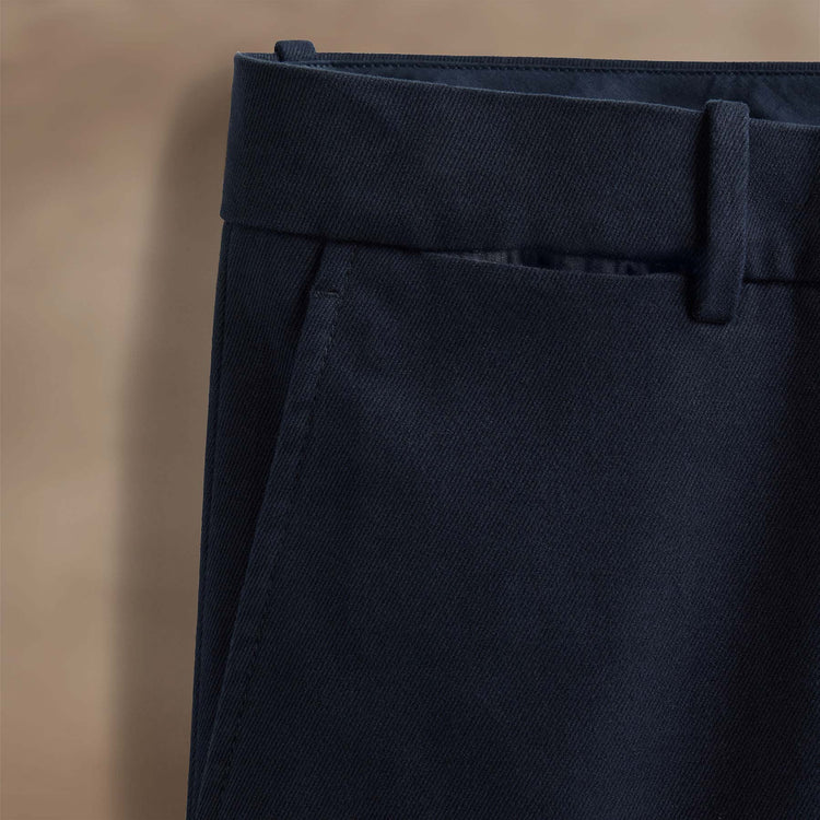 Cashmere Touch Twill Trouser in Classic Navy | James Perse Los Angeles