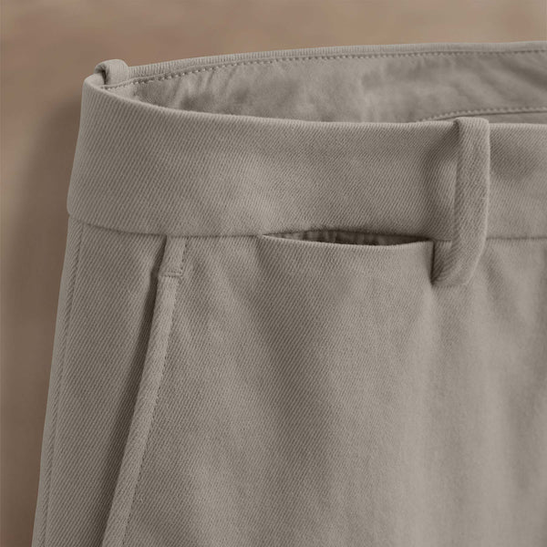Cashmere Touch Twill Trouser in Light Tan | James Perse Los Angeles