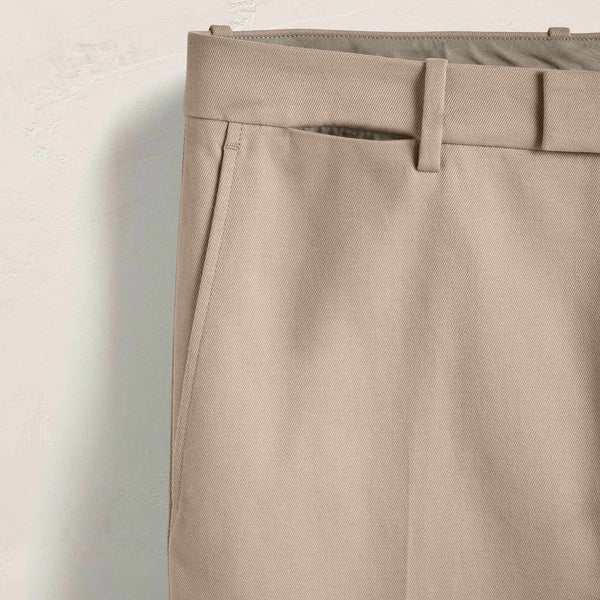 Cashmere Touch Twill Trouser in Stone | James Perse Los Angeles
