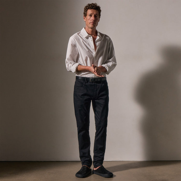 Cashmere Touch 5 Pocket Pant in Black | James Perse Los Angeles