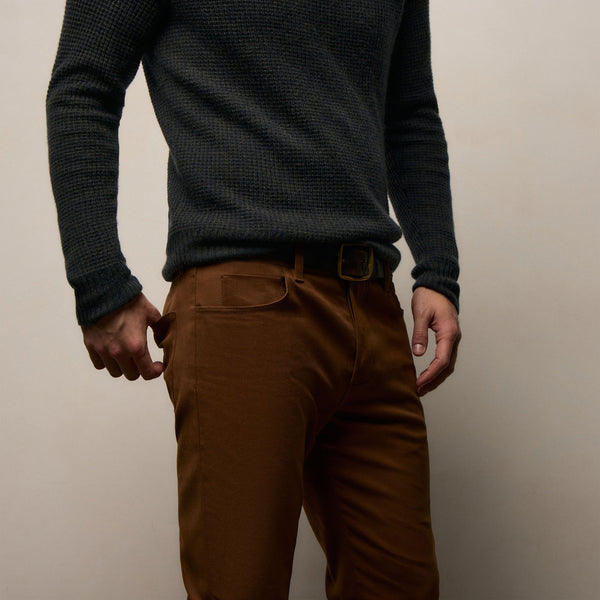 Cashmere Touch 5 Pocket Pant in Gingerbread | James Perse Los Angeles
