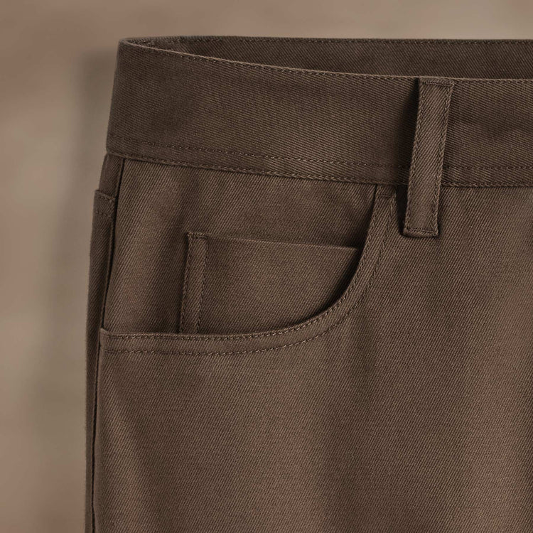 Cashmere Touch 5 Pocket Pant in Umber | James Perse Los Angeles