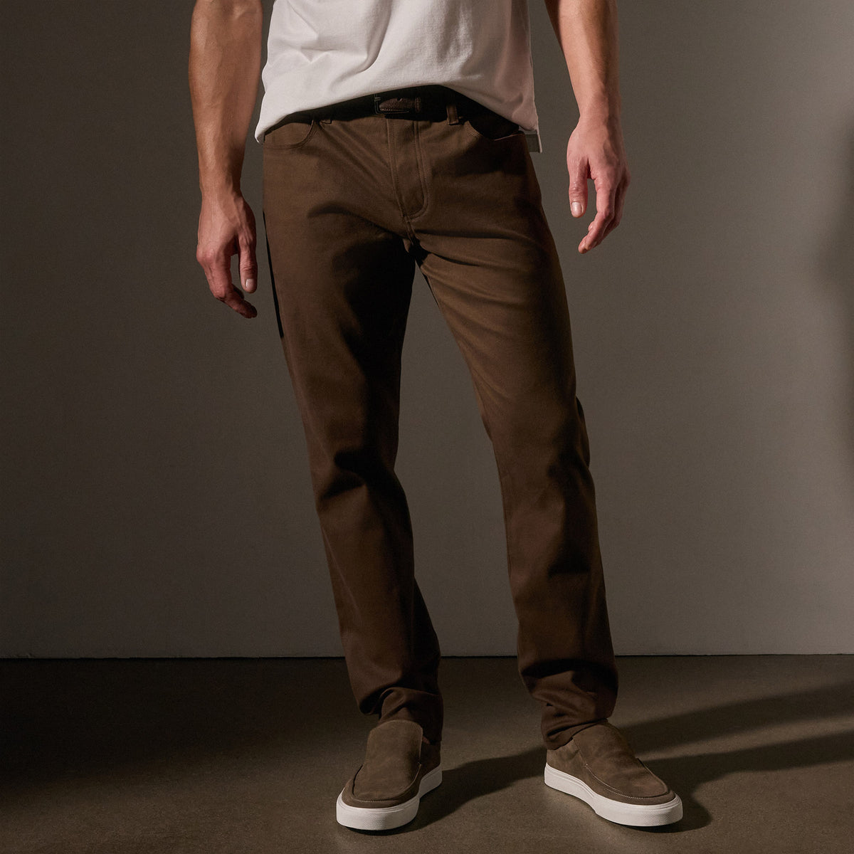 Cashmere Touch 5 Pocket Pant in Umber | James Perse Los Angeles