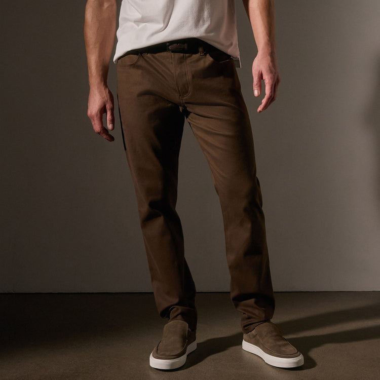Cashmere Touch 5 Pocket Pant in Umber | James Perse Los Angeles