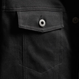 Cashmere Touch Cotton Jean Jkt in Black | James Perse Los Angeles