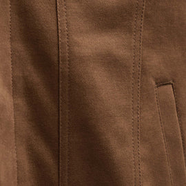 Cashmere Touch Cotton Trucker Jacket in Gingerbread | James Perse Los Angeles FLAT