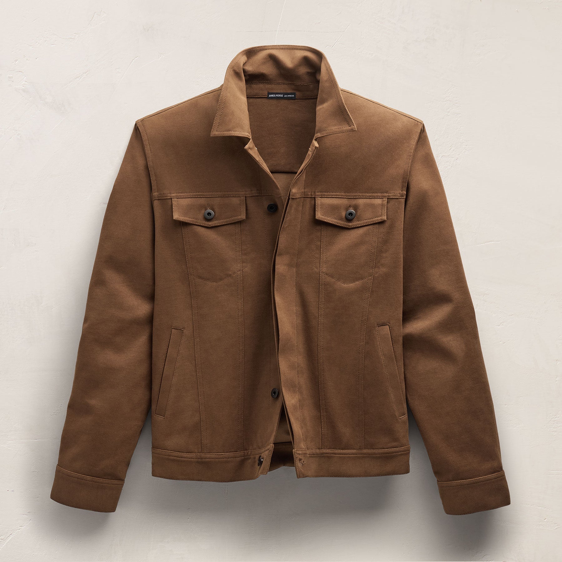Cashmere Touch Cotton Trucker Jacket - Gingerbread | James Perse