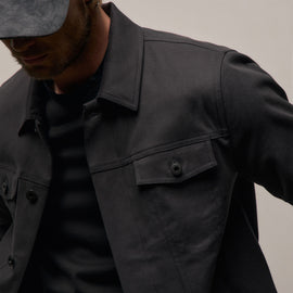 Cashmere Touch Cotton Trucker Jacket - Magma