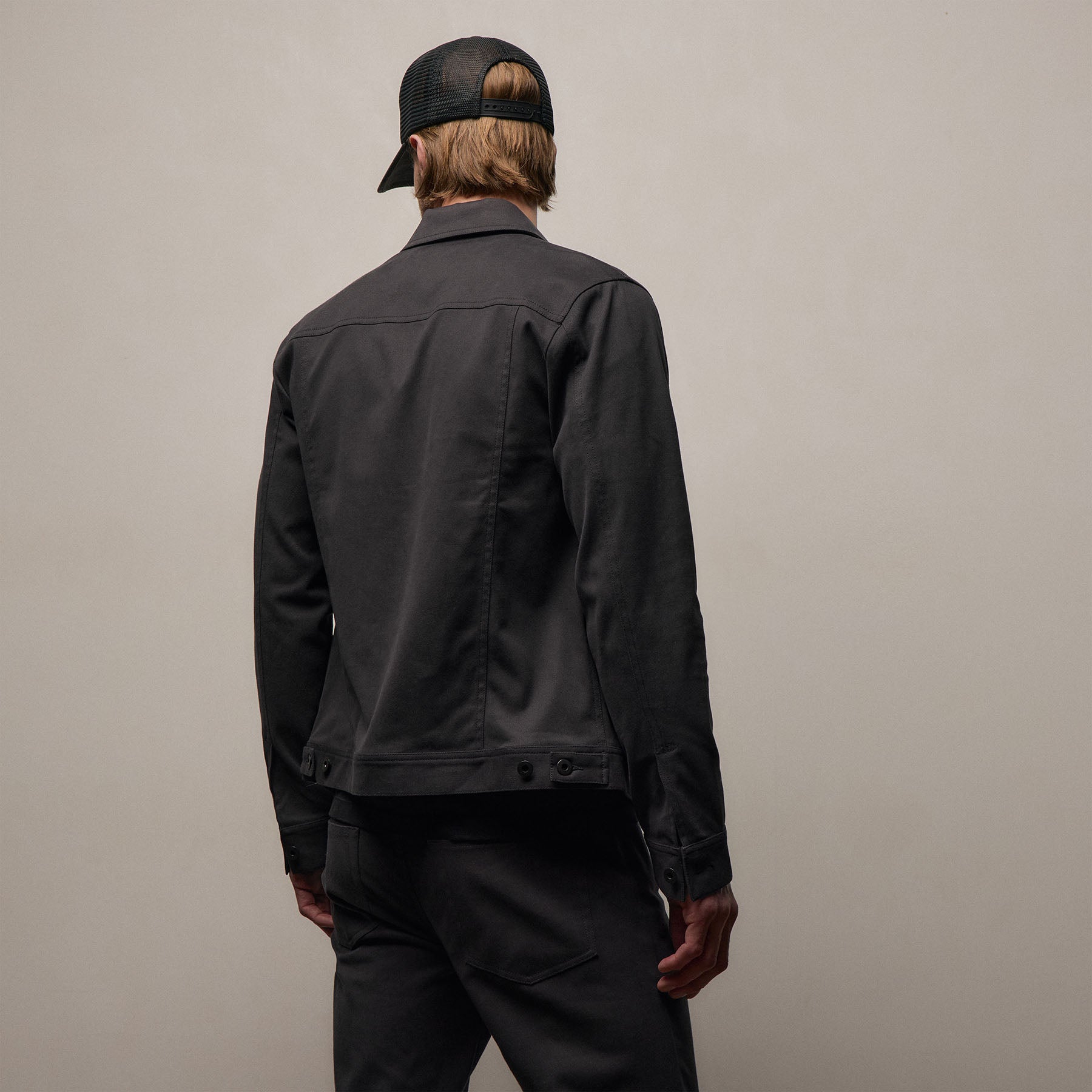 Cashmere Touch Cotton Trucker Jacket - Magma