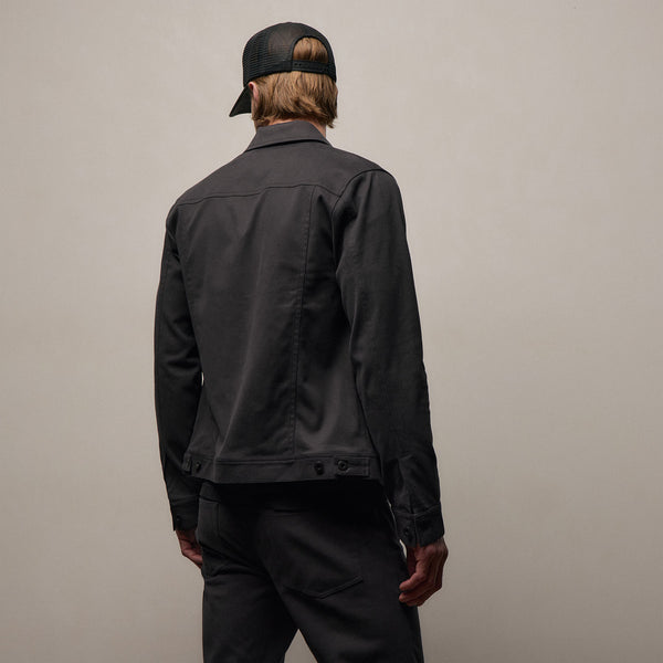 Cashmere Touch Cotton Trucker Jacket - Magma