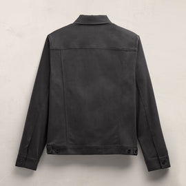 Cashmere Touch Cotton Trucker Jacket in Magma | James Perse Los Angeles FLAT