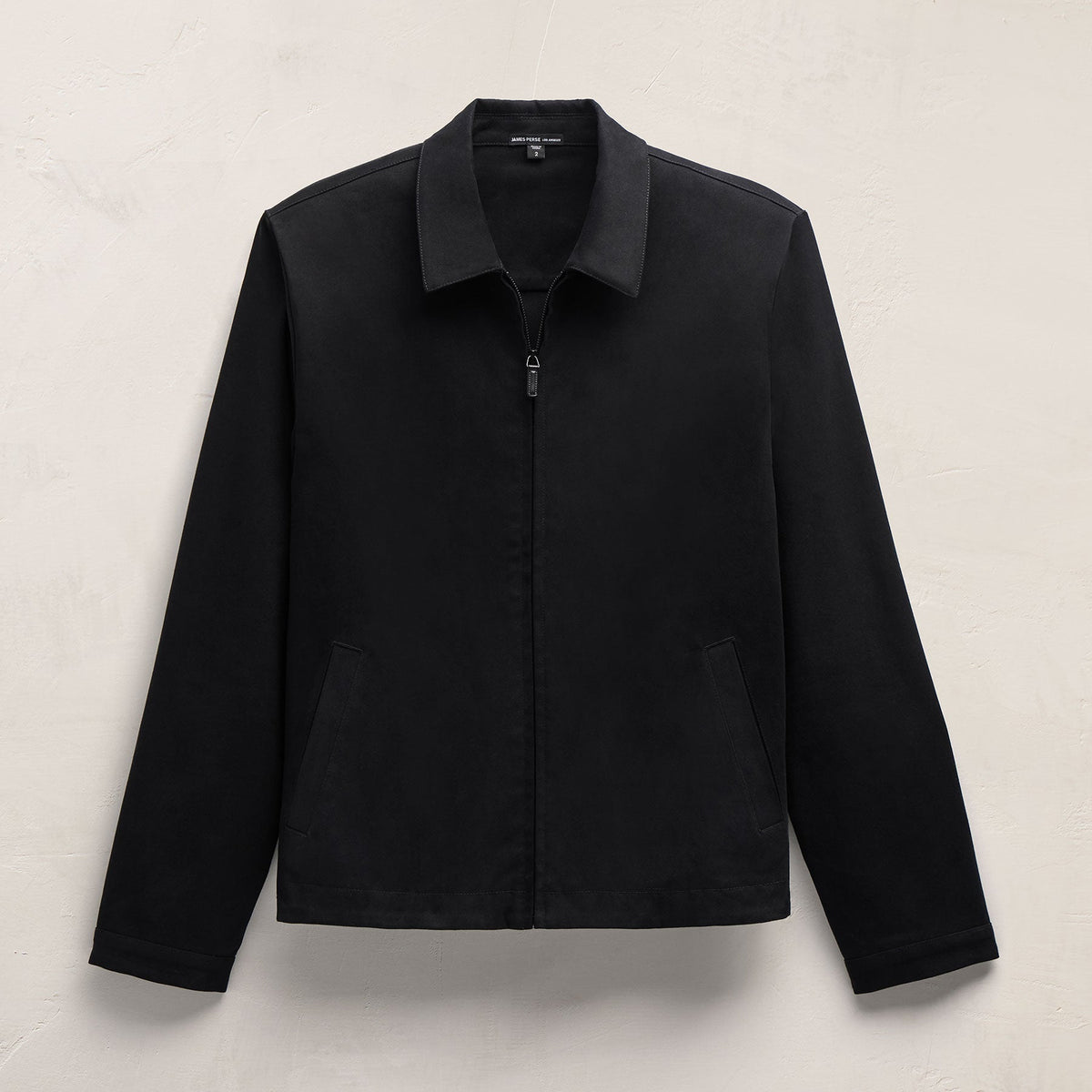 Zip Front Coach Jacket in Black | James Perse Los Angeles