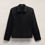 Zip Front Coach Jacket in Black | James Perse Los Angeles