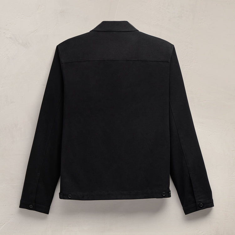 Zip Front Coach Jacket in Black | James Perse Los Angeles