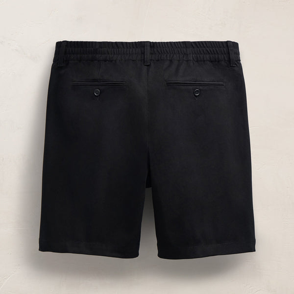 Oversized Pleated Shorts in Black | James Perse Los Angeles