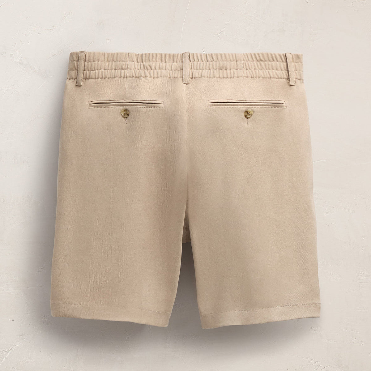 Oversized Pleated Shorts in Light Khaki | James Perse Los Angeles