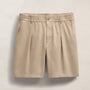 Oversized Pleated Shorts in Light Khaki | James Perse Los Angeles