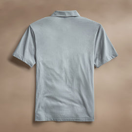 Cotton Linen Pocket Polo in Grey Sky | James Perse Los Angeles
