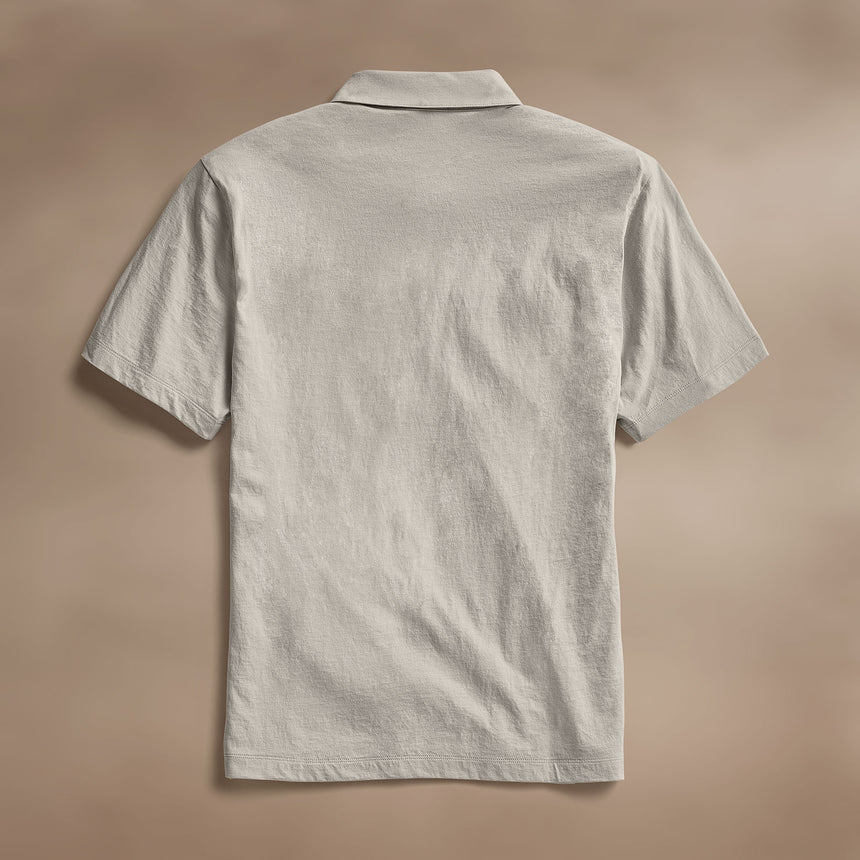 Cotton Linen Pocket Polo in Salt | James Perse Los Angeles