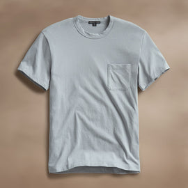 Cotton Linen Pocket Tee in Grey Sky | James Perse Los Angeles