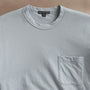 Cotton Linen Pocket Tee in Grey Sky | James Perse Los Angeles