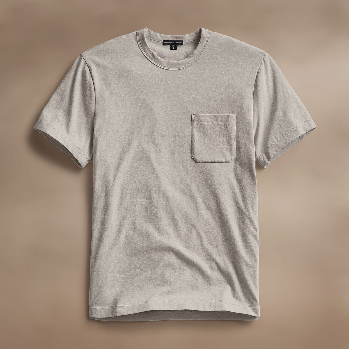 Cotton Linen Pocket Tee in Salt | James Perse Los Angeles