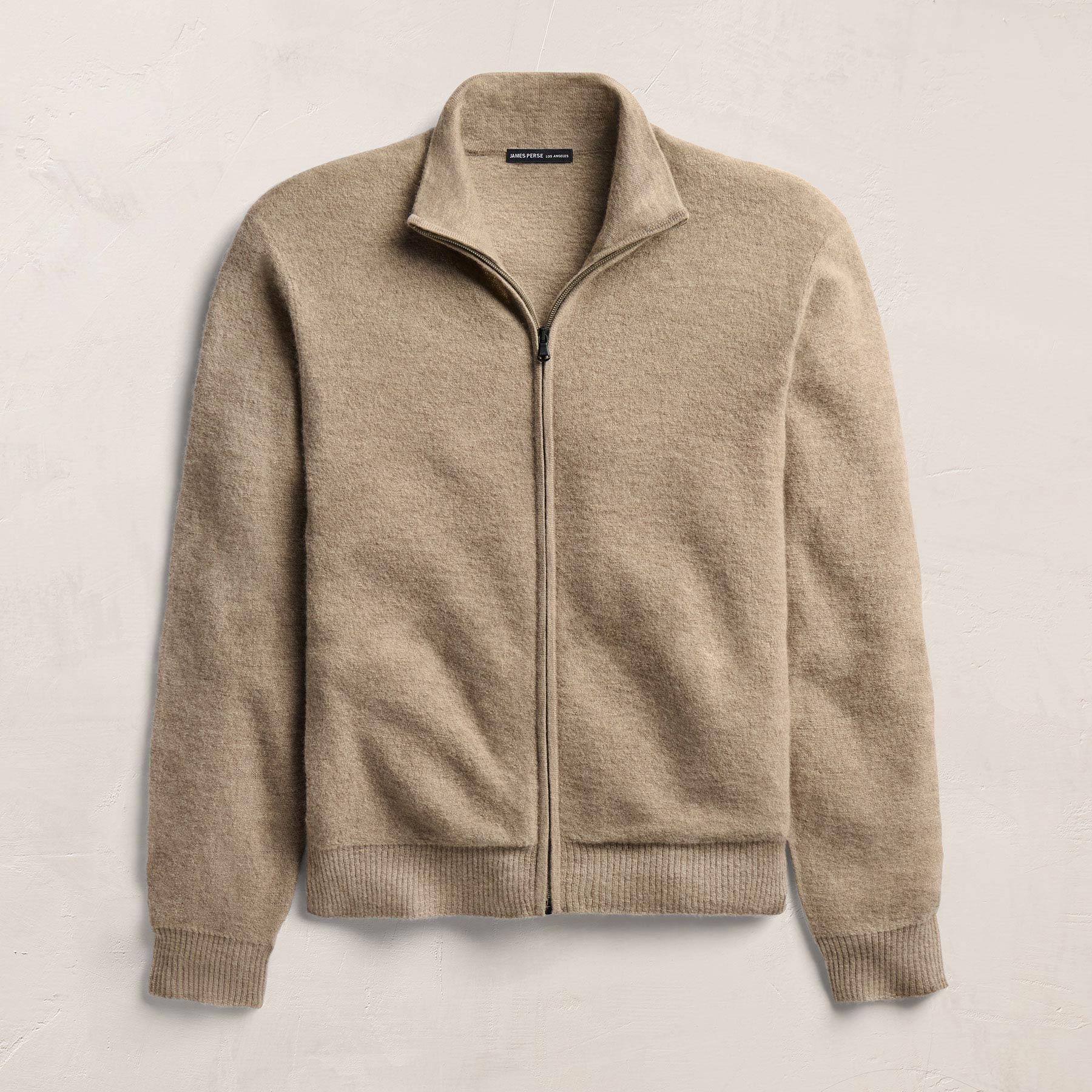 Felted Cashmere Zip Up - Coyote