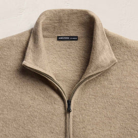 Felted Cashmere Zip Up - Coyote