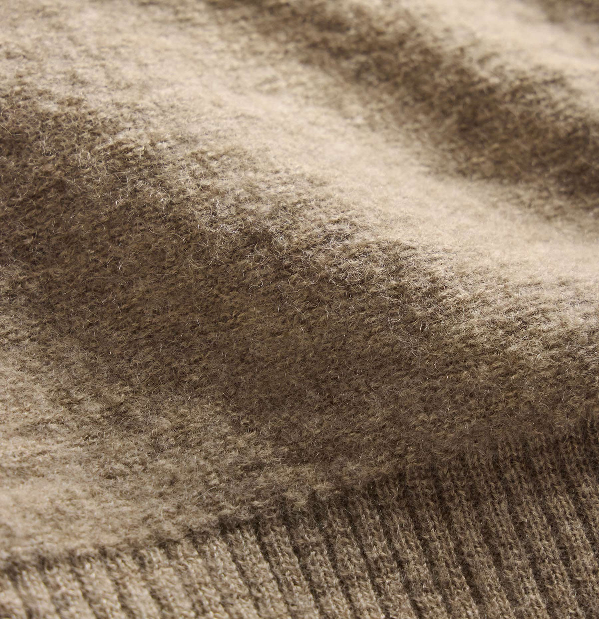 Felted Cashmere Zip Up - Coyote