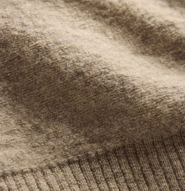 Felted Cashmere Zip Up - Coyote