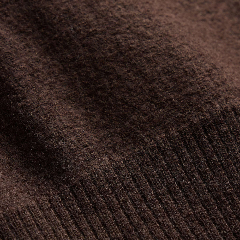 Boiled Cashmere Crew - Bark | James Perse Los Angeles