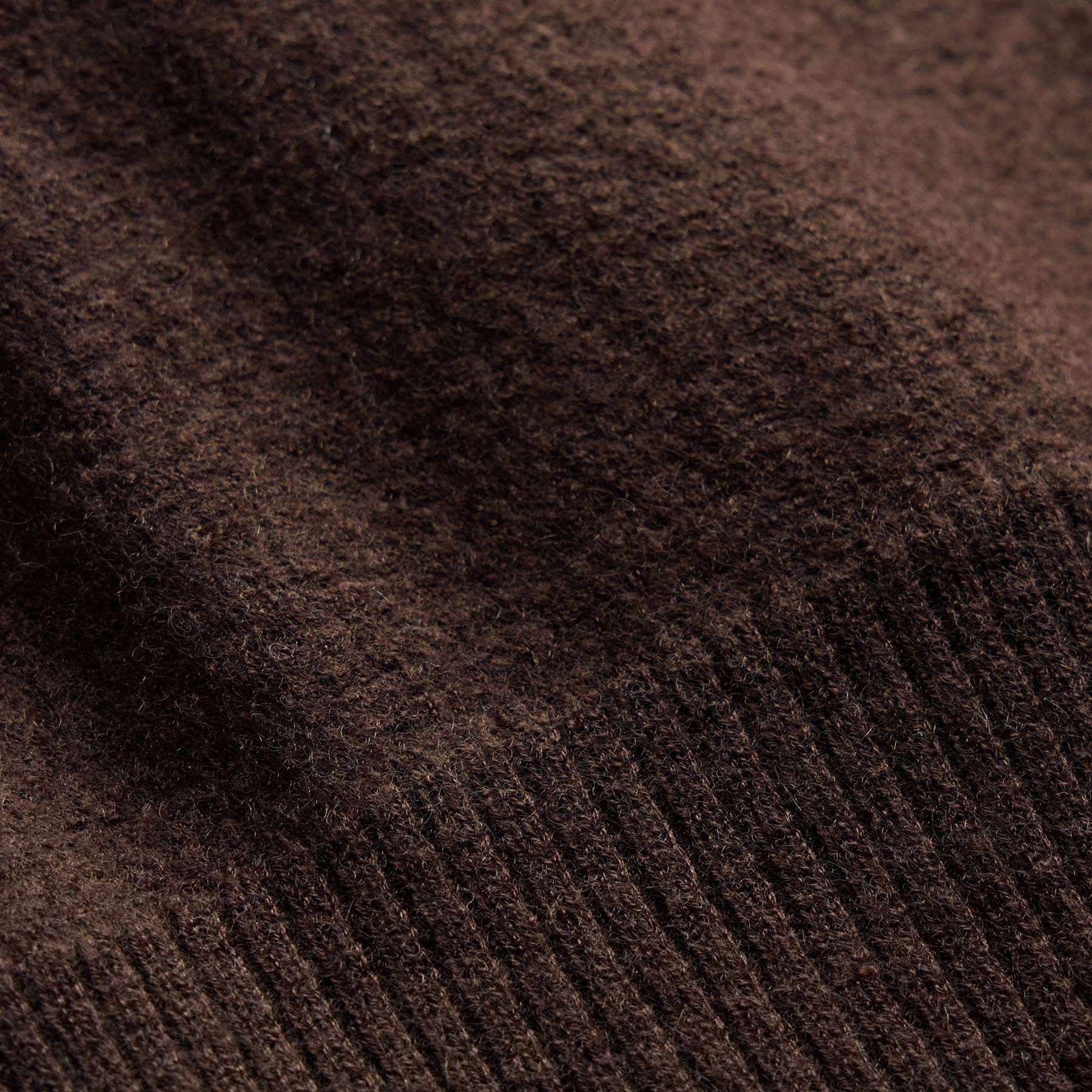 Boiled Cashmere Crew - Bark | James Perse Los Angeles