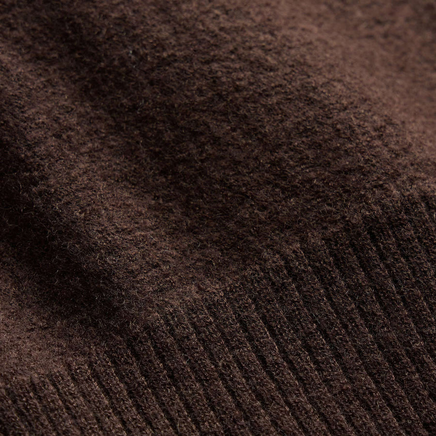 Boiled Cashmere Crew - Bark | James Perse Los Angeles