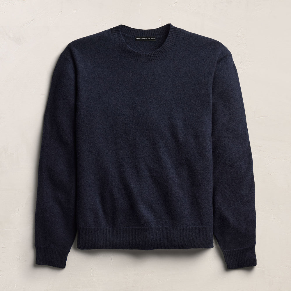 Boiled Cashmere Crew - Classic Navy | James Perse Los Angeles