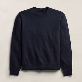 Boiled Cashmere Crew - Classic Navy | James Perse Los Angeles
