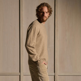 Felted Cashmere Crew - Coyote