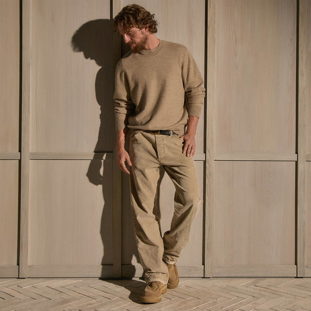 Felted Cashmere Crew - Coyote