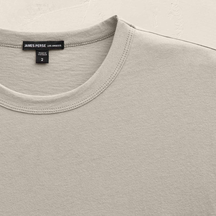 Cotton Cashmere Long Sleeve Tee in Concrete | James Perse Los Angeles