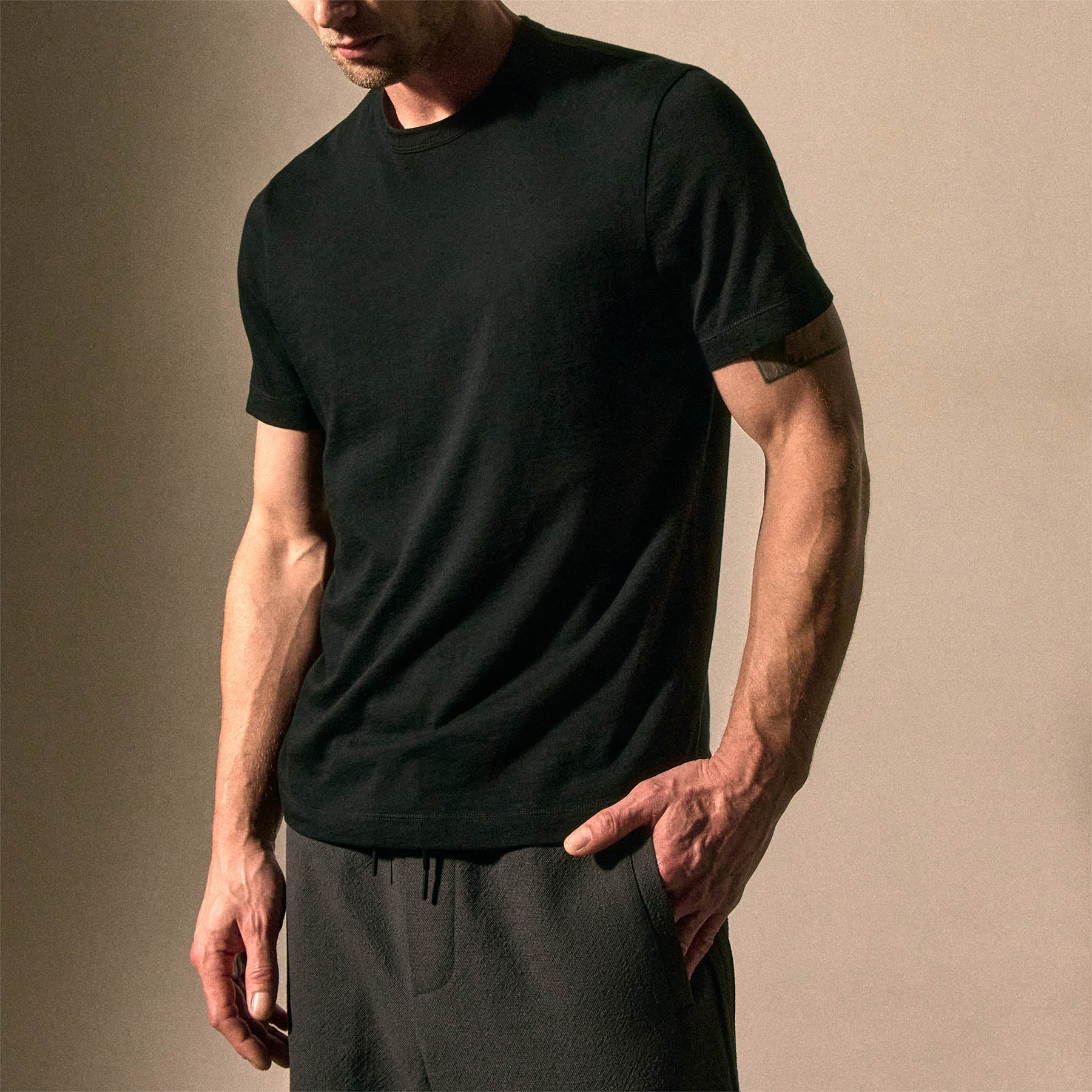 Cotton Cashmere Short Sleeve Tee