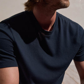 Cotton Cashmere Short Sleeve Tee in Blue Noir | James Perse Los Angeles