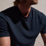Cotton Cashmere Short Sleeve Tee in Blue Noir | James Perse Los Angeles