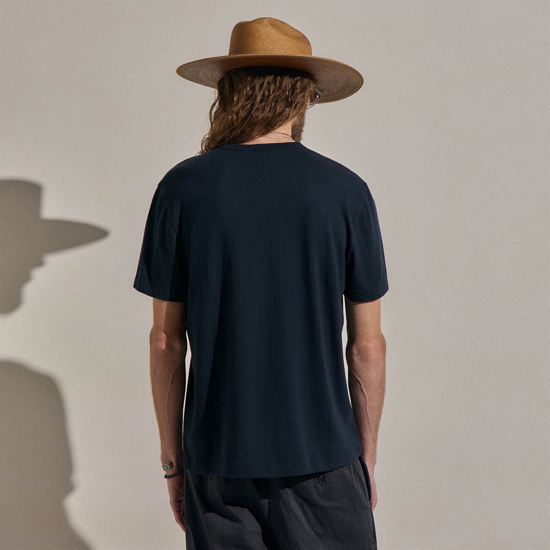 Cotton Cashmere Short Sleeve Tee in Blue Noir | James Perse Los Angeles