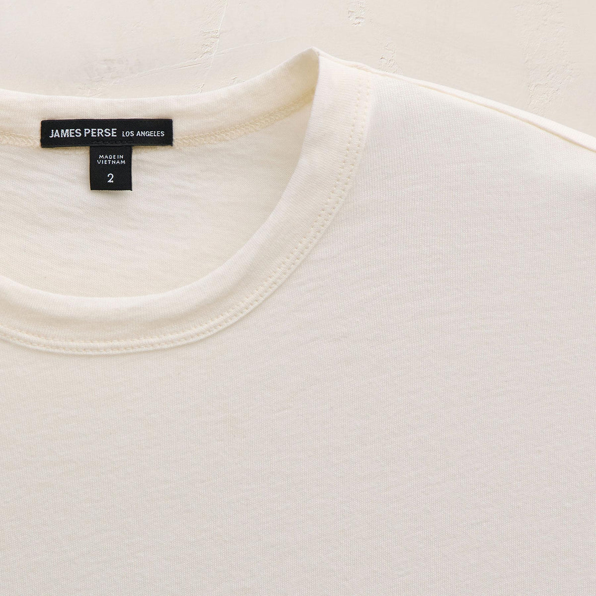Cotton Cashmere Short Sleeve Tee in White | James Perse Los Angeles